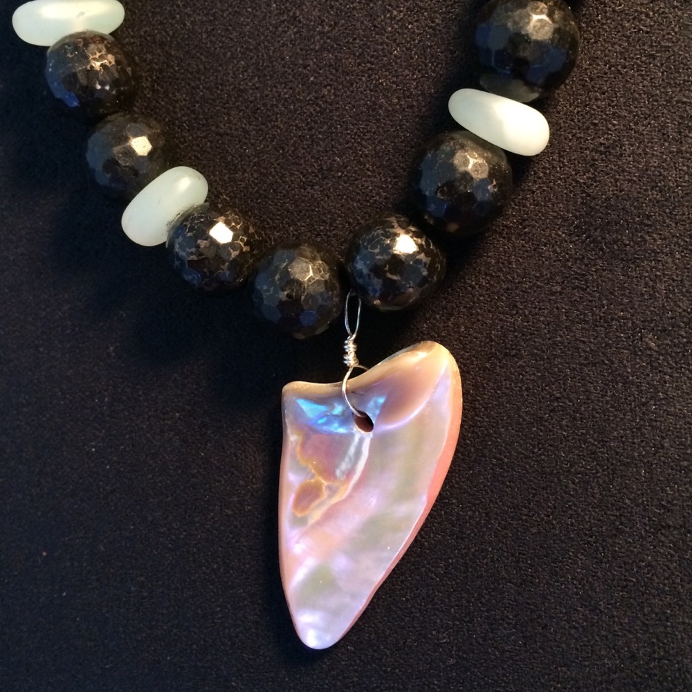Genuine gemstone handmade necklace.